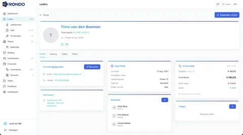 Compleet persoonsprofiel